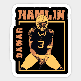 Damar hamlin vintage Sticker